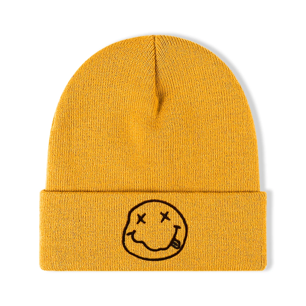 Bonnet Rigolo Smiley jaune